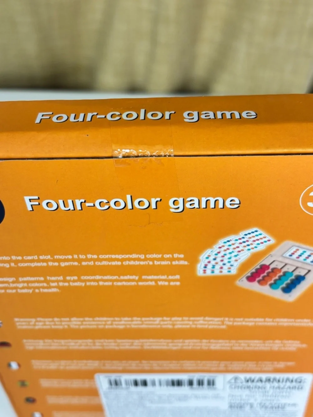 Four-Color Game Montessori-style wooden puzzle board Game